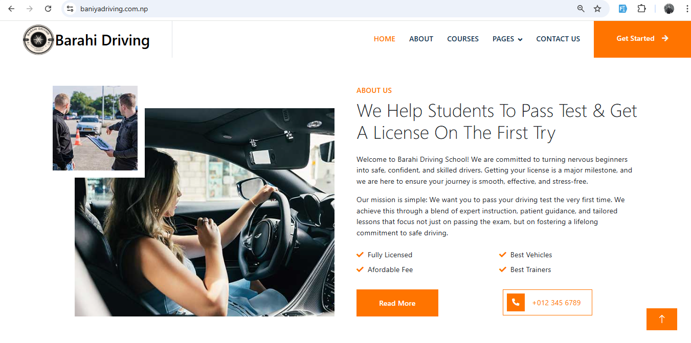 Baniya Driving School About