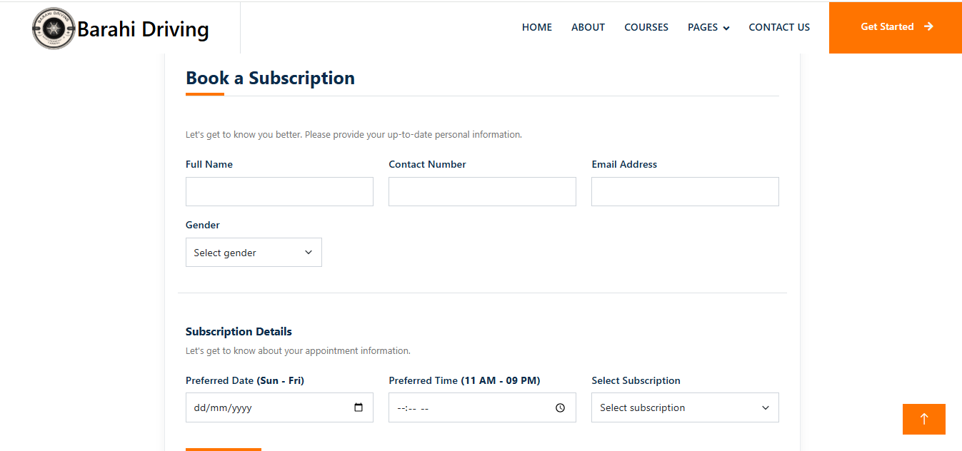 Baniya Driving School Subscription