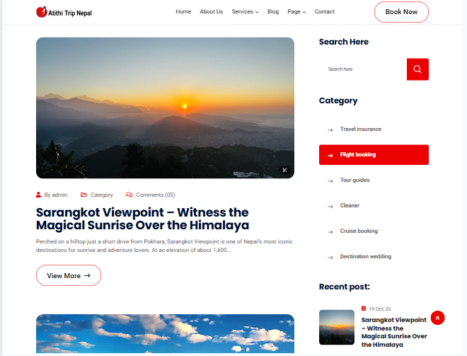 Package Detail & Booking